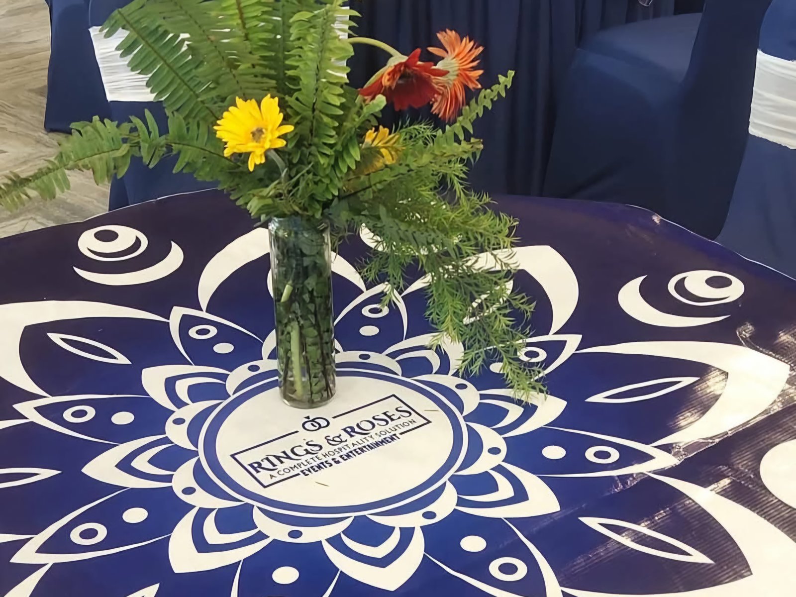 Corporate event conference setup